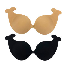 Soutien-gorge push-up sans bretelles avec bande de soutien-gorge en silicone en forme de poisson